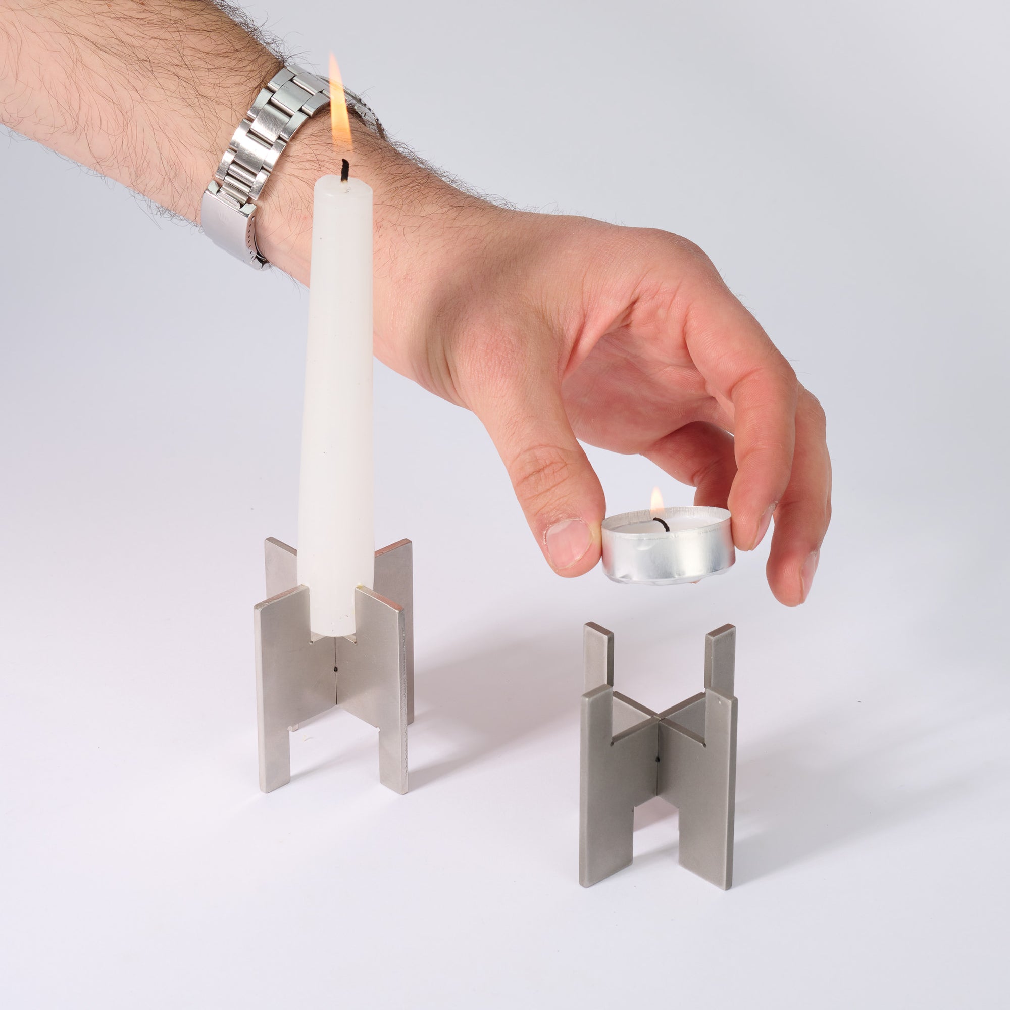 H64 // Kerzenhalter aus Massivmetall