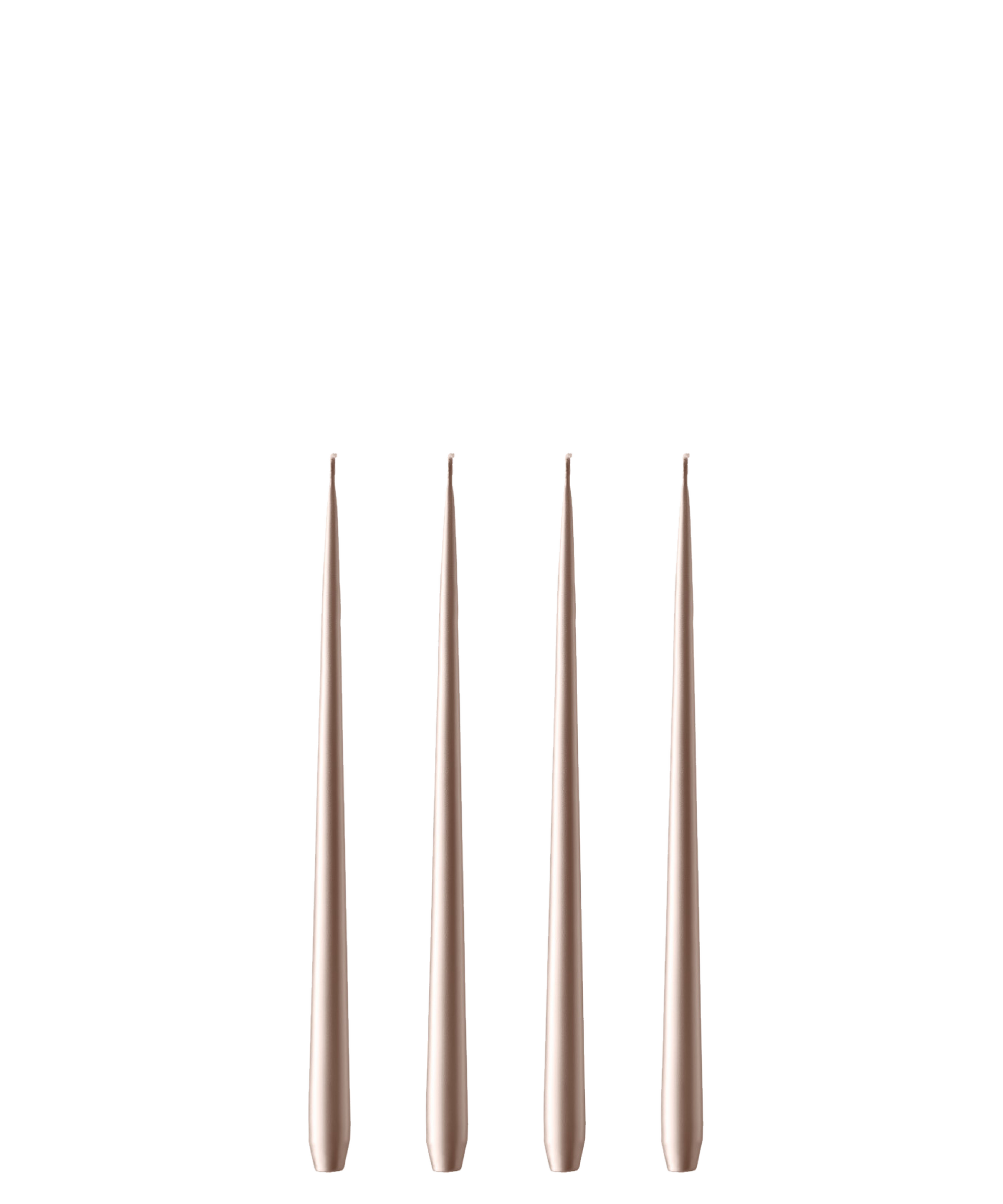 Taper Candles — Champagne Metallic