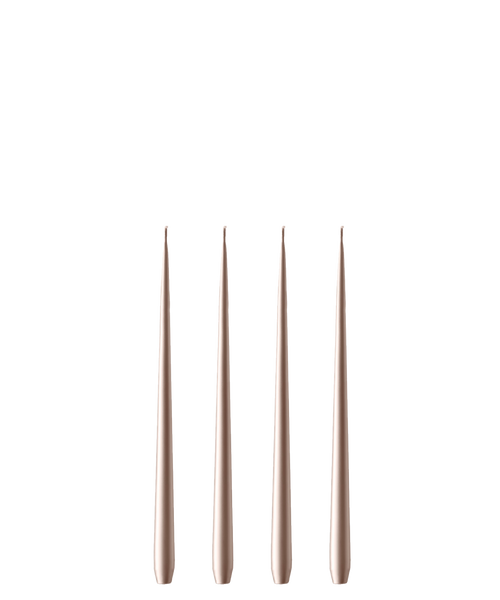 Taper Candles — Champagne Metallic